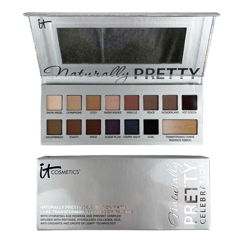 ⭐️ it Cosmetics Naturally Pretty Celebration Matte Eyeshadow Palette NEW IN BOX